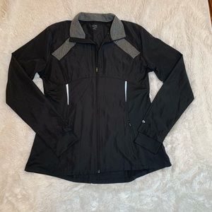 NWT Columbia Black Gray Fitted Sports Jacket Sz L